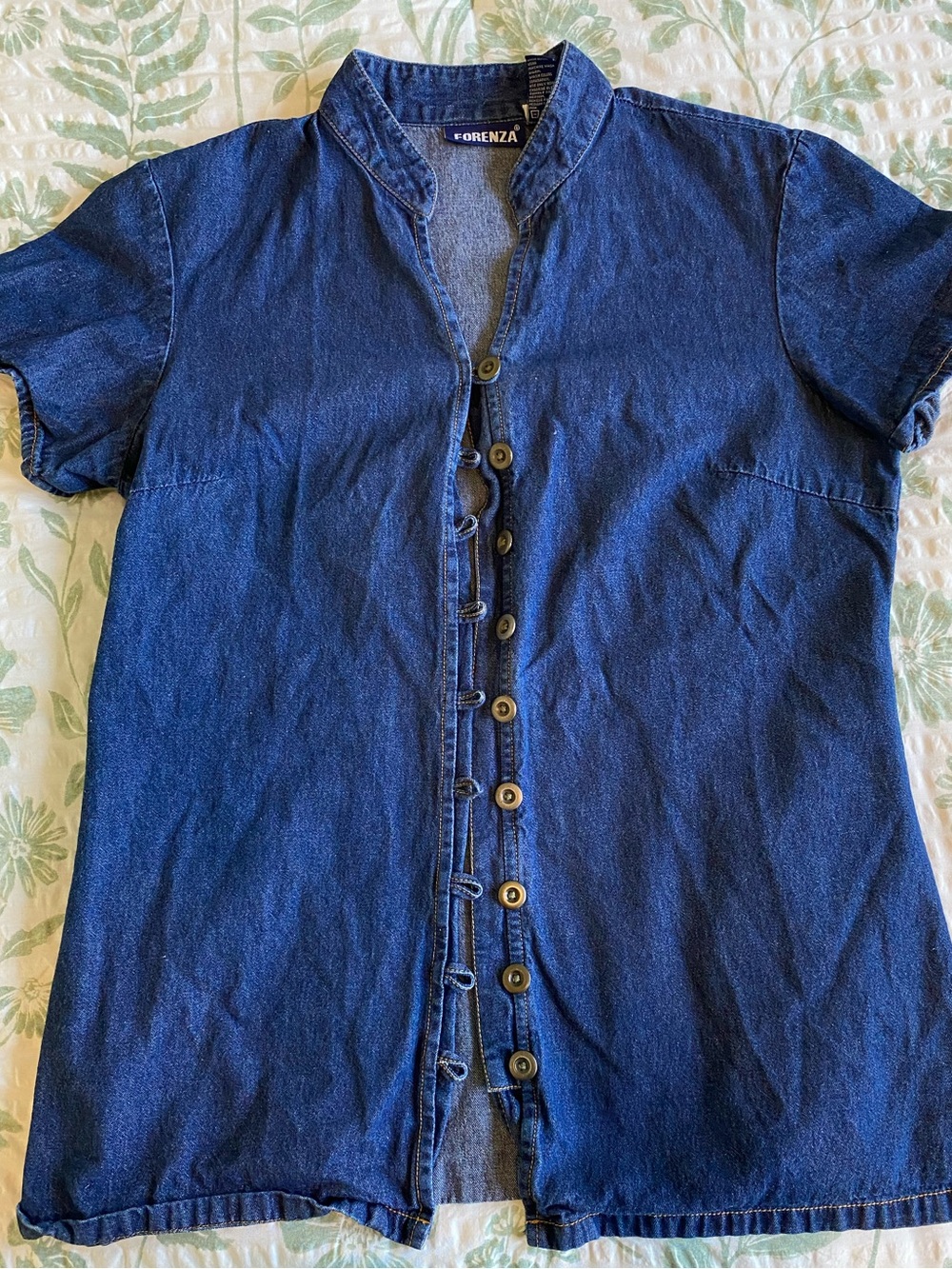 Denim Button Up Blouse